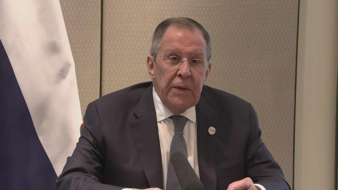 'Sir, if you don't surrender your phone they will take out a GUN!' - Lavrov's jokey warning to reporter sparks laughter