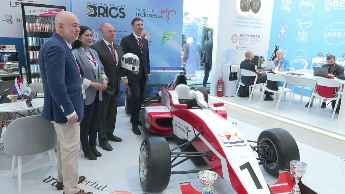 We feel the need for speed! - Russian-Indonesian RACING CAR from 'Formula BRICS' unveiled at SPIEF in St Petersburg 