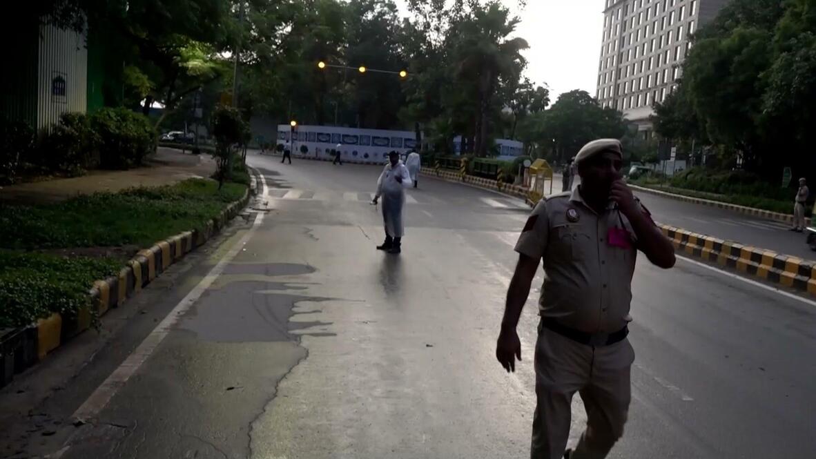 Driving into BRICS - Crown Prince of Abu Dhabi's motorcade on streets of New Delhi 