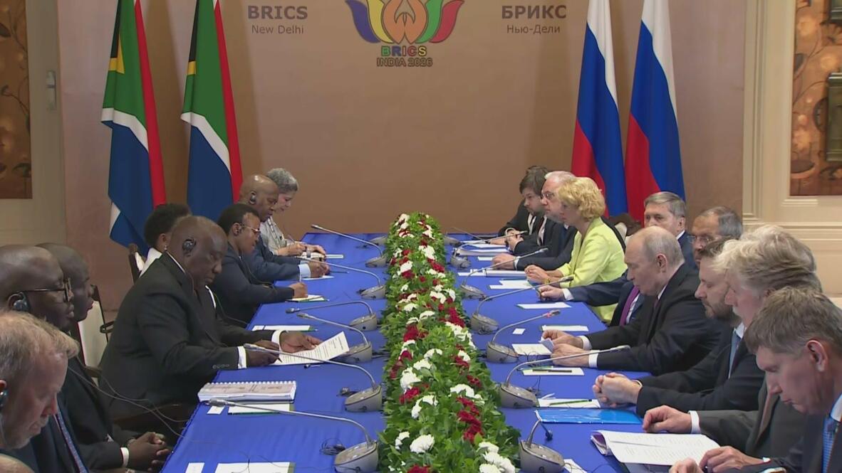 'We share common approaches to key international and regional issues' - Putin meets South Africa's Ramaphosa in New Delhi